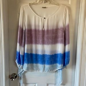 Anthropologie Holding Horses Tie-Dye Blouse Size Large